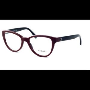 CHANEL Authentic eyeglasses-burgundy & black